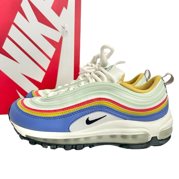 Nike Shoes - Nike air max 97 summit white/obsedian saphire shoes womens size 6.5